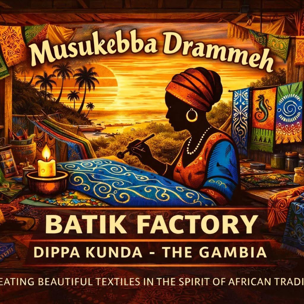 Musukebba Drammeh Batik Factory artwork